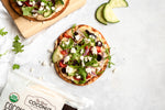 Mediterranean Tortilla Pizza